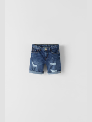 Indigo Just Soft Denim Shorts