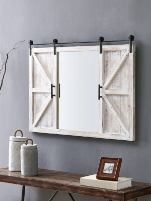 Hayloft Farmhouse Barn Door Mirror - Firstime