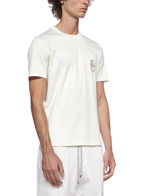 Brunello Cucinelli Logo Patched T-shirt