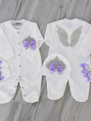 Angel Wings Jewels Set (purple)