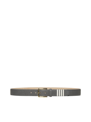 Thom Browne 4-bar Striped Buckle Belt