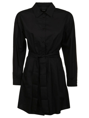 Pinko Belted Shirt Dress