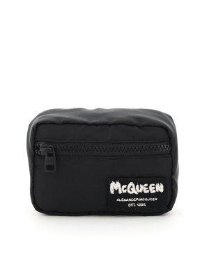 Alexander Mcqueen Logo Print Mini Pouch