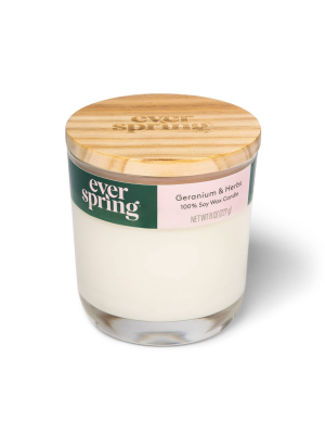 Candle - Geranium & Herbs - 8oz - Everspring™