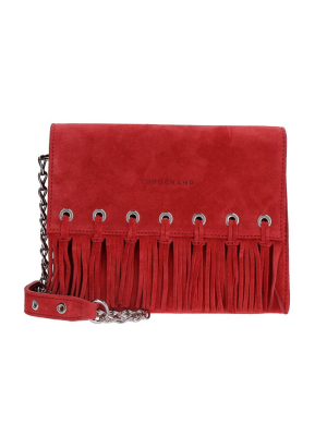 Longchamp Fringe Detailed Shoulder Bag