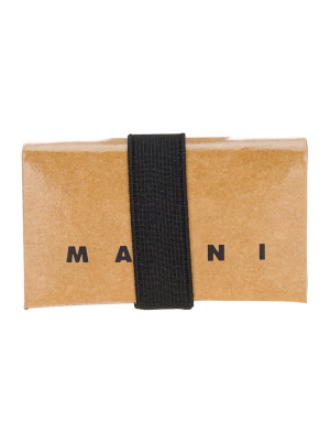 Marni Origami Logo Print Wallet