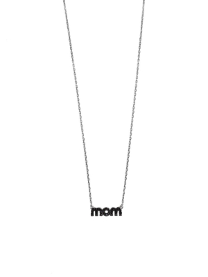 Sterling Mom Necklace