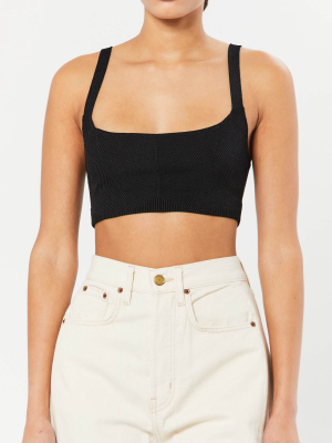 Black Zarza Crop Top