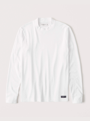 Long-sleeve Mockneck Tee