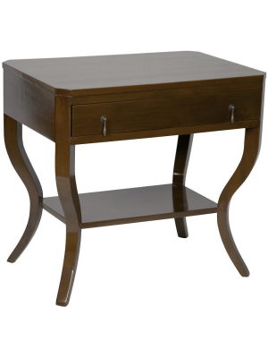 Noir Weldon Brown Side Table