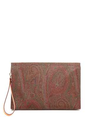 Etro Paisley Printed Clutch Bag