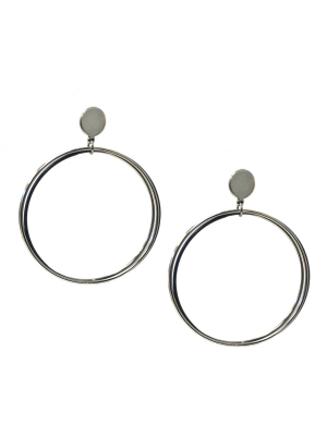 Large Tri-circle Drop Earring