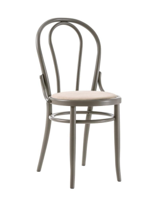 Michael Thonet No 18 Upholstered Seat Bentwood Side Chair By Gtv