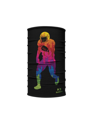 Football Player Rainbow Kids Neck Gaiter