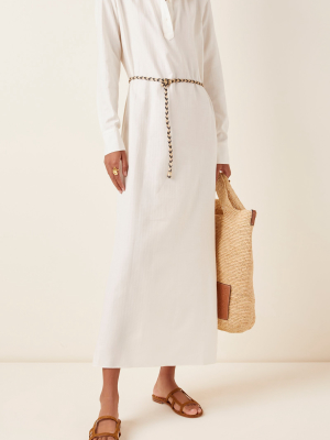 The Antonine Cotton And Cashmere-blend Maxi Dress