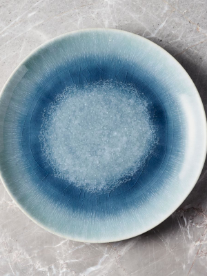 Caspian Blue Reactive Glaze Dinner Plate