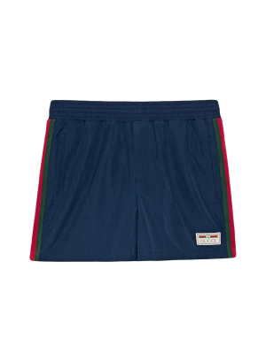 Gucci Web Stripe Swimming Shorts