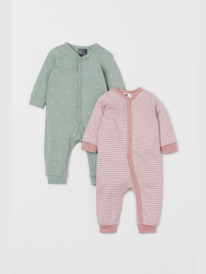 2-pack Cotton Jumpsuits