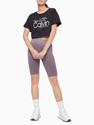 Performance Nyc Logo Cropped T-shirt