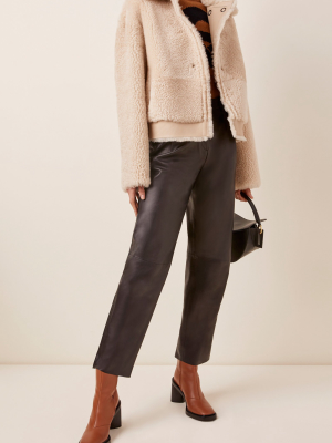 Iris Shearling Aviator Jacket