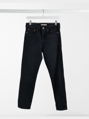 Levi's Wedgie Icon Slim Jeans In Black