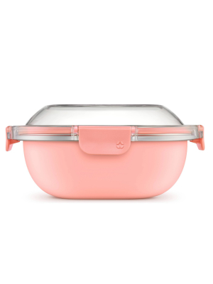 Ello 5 Cup Stainless Steel Lunch Bowl - Peach