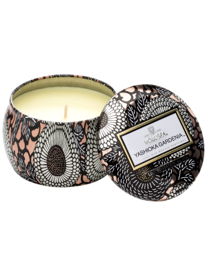 Petite Decorative Tin Candle In Yashioka Gardenia