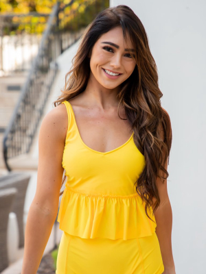 Raven Swim Top- Yellow