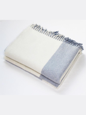 Harlow Henry Alpaca Light Blue Stripe Throw