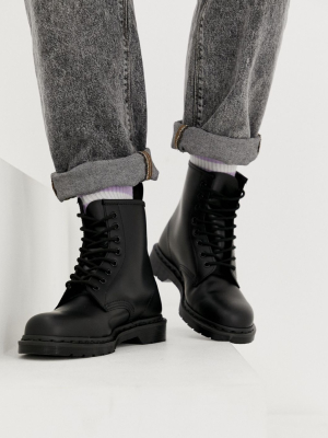 Dr Martens 1460 Mono 8-eye Boots In Black