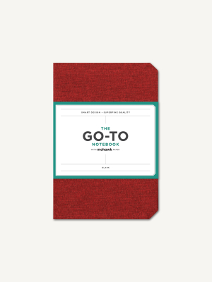 Go-to Notebook With Mohawk Paper, Brick Red Blank