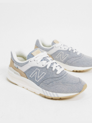 New Balance 997h Sneakers In Gray And Gold