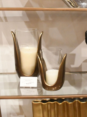 Sonia Vases Set Antique Brass