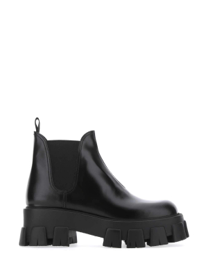 Prada Lug Sole Chelsea Boots