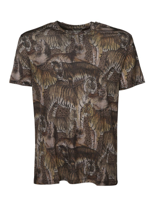 Etro All-over Tiger Print T-shirt