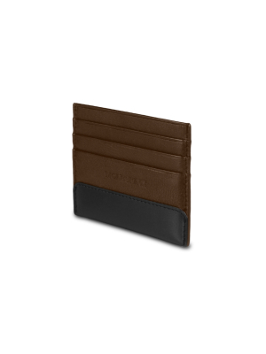 Moleskine Brown Classic Leather Card Wallet