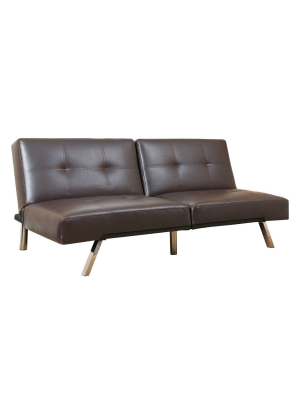 Mackenzie Leather Convertible Sofa - Abbyson Living