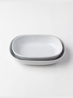 Speckle White Cooking/ Serving Dishes