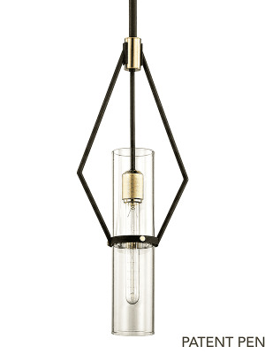 Raef 1lt Pendant Textured Bronze Brushed Brass