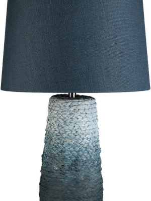 Mallory Table Lamp In Sky Blue & Pale Blue