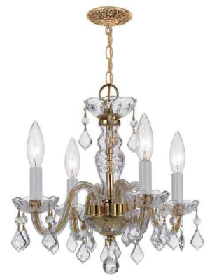 Traditional Crystal 4 Light Mini Chandelier