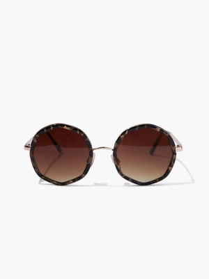 Round Tortoiseshell Sunglasses