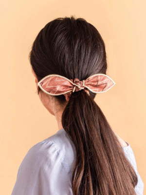 St. Frank Chevron Kilim Bow Scrunchie