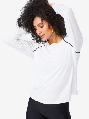 Marshmallow White Workit Long Sleeve Tee