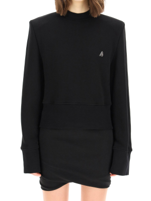 The Attico Structured Shoulder Sweatshirt