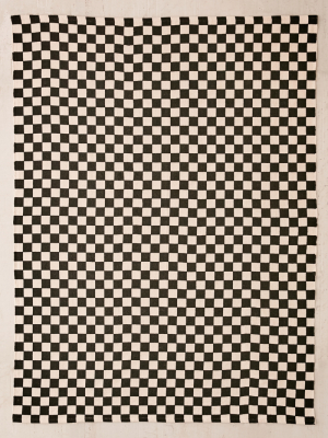 Checkerboard Printed Rug