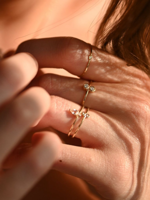 Stacking Infinity Ring With Opal And Sapphire