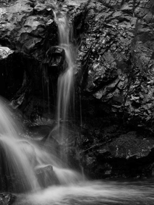 Waterfall On Ancient Rock