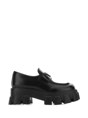 Prada Chunky Sole Penny Bar Loafers