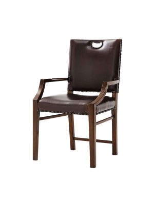 Tireless Campaign Armchair - Leather - Set Of 2